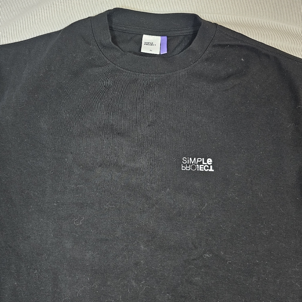 SIMPLE PROJECT Black Men's Shirt - Picture 2 of 9
